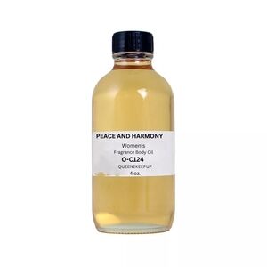 Peace And Harmony (Women) Body Oil 4 oz All Natural Scent Glass Bottle